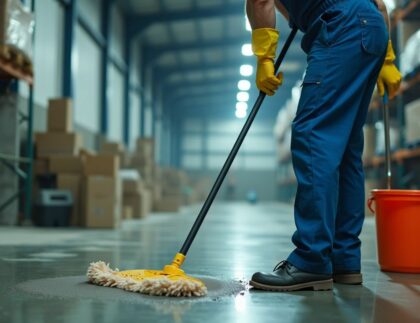 industrial warehouse cleaning